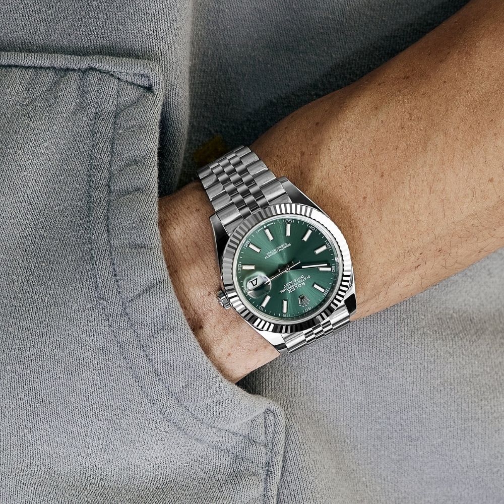 Rolex Datejust Green Dial Jubilee Bracelet 41mm